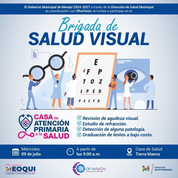 Este miércoles Jornada de Salud Visual Gratuita en Cárdenas, seccional de Meoqui