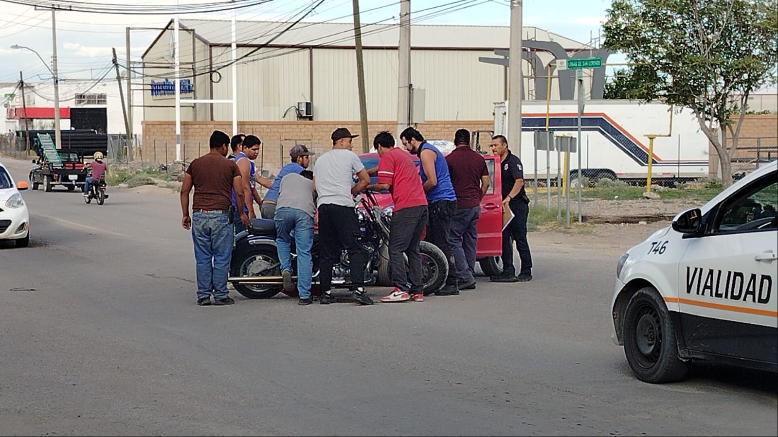 Accidente vial en el sector norte de la ciudad dejó daños materiales