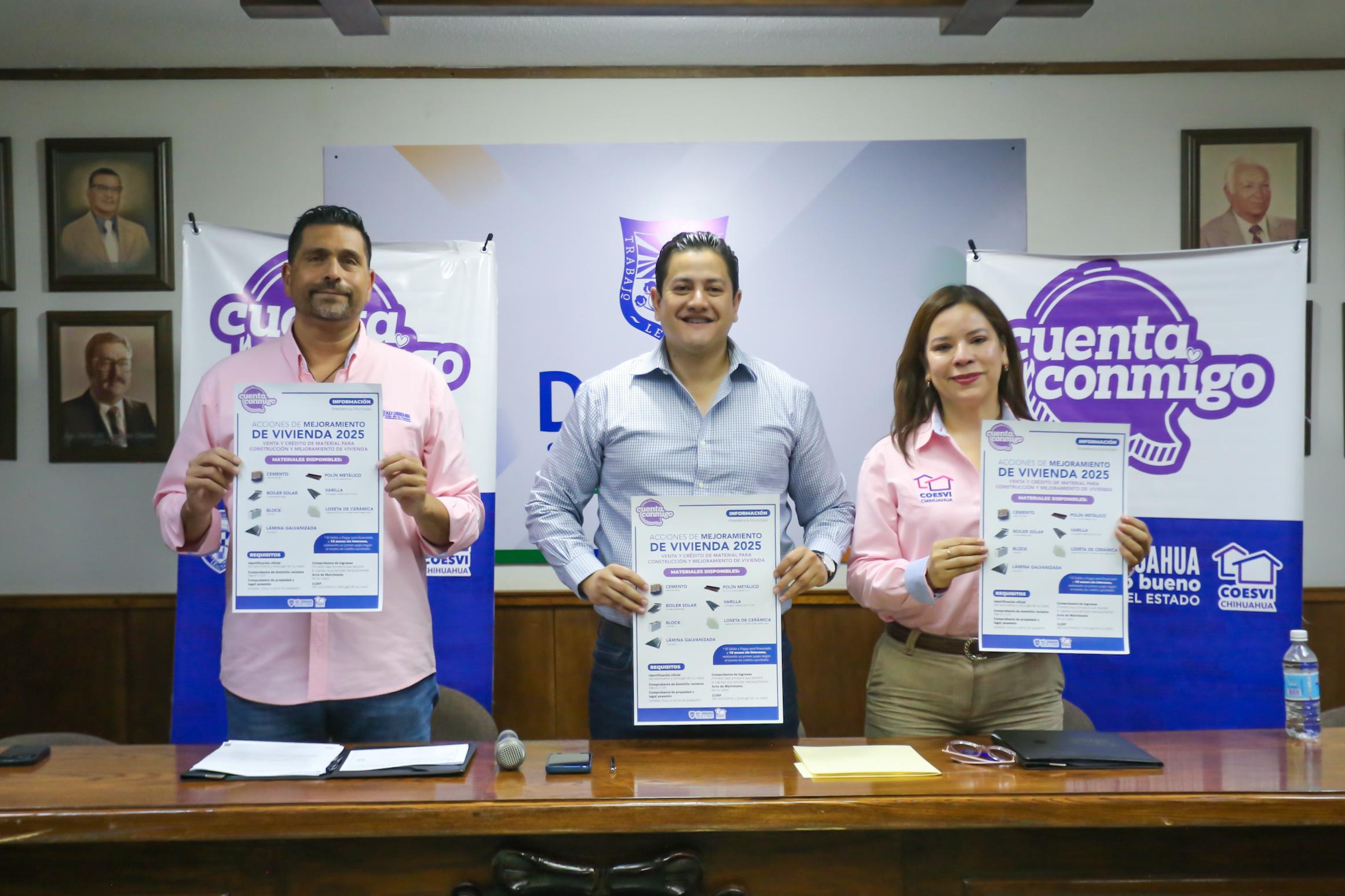 Anuncian programas de titulación y mejoramiento de vivienda para beneficiar a familias de Delicias