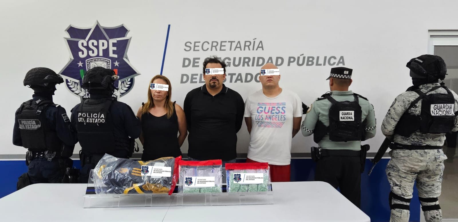 Detiene Policía del Estado a grupo con más de medio kilo de fentanilo en Ciudad Juárez