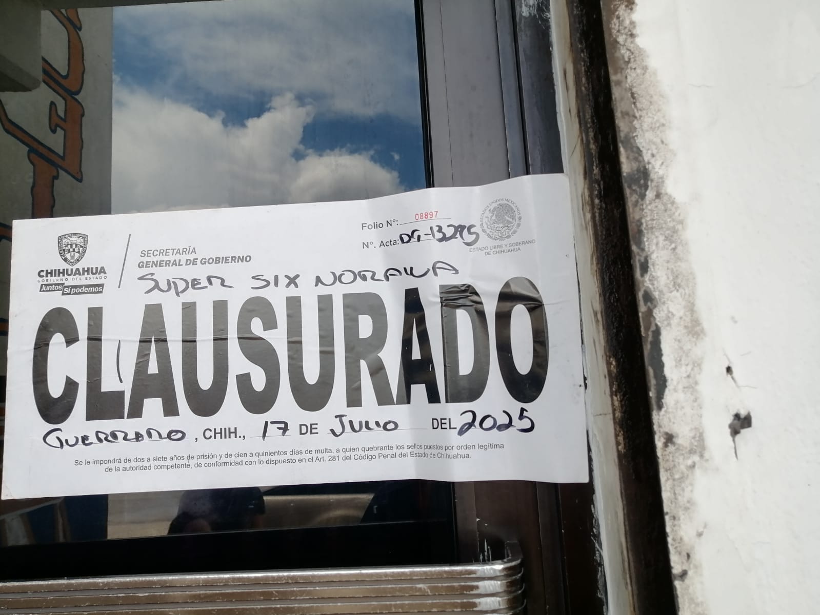 Realiza Gobernación Estatal 205 inspecciones y clausura 12 establecimientos durante la última semana