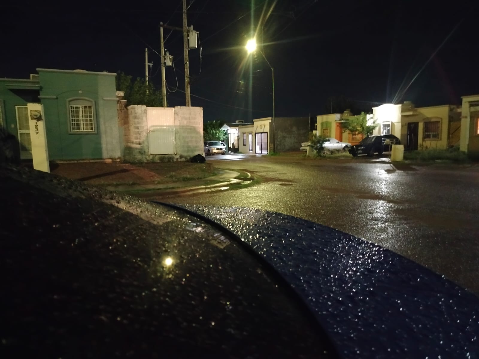 Lluvia moderada rompe con 196 horas de sequia en Delicias