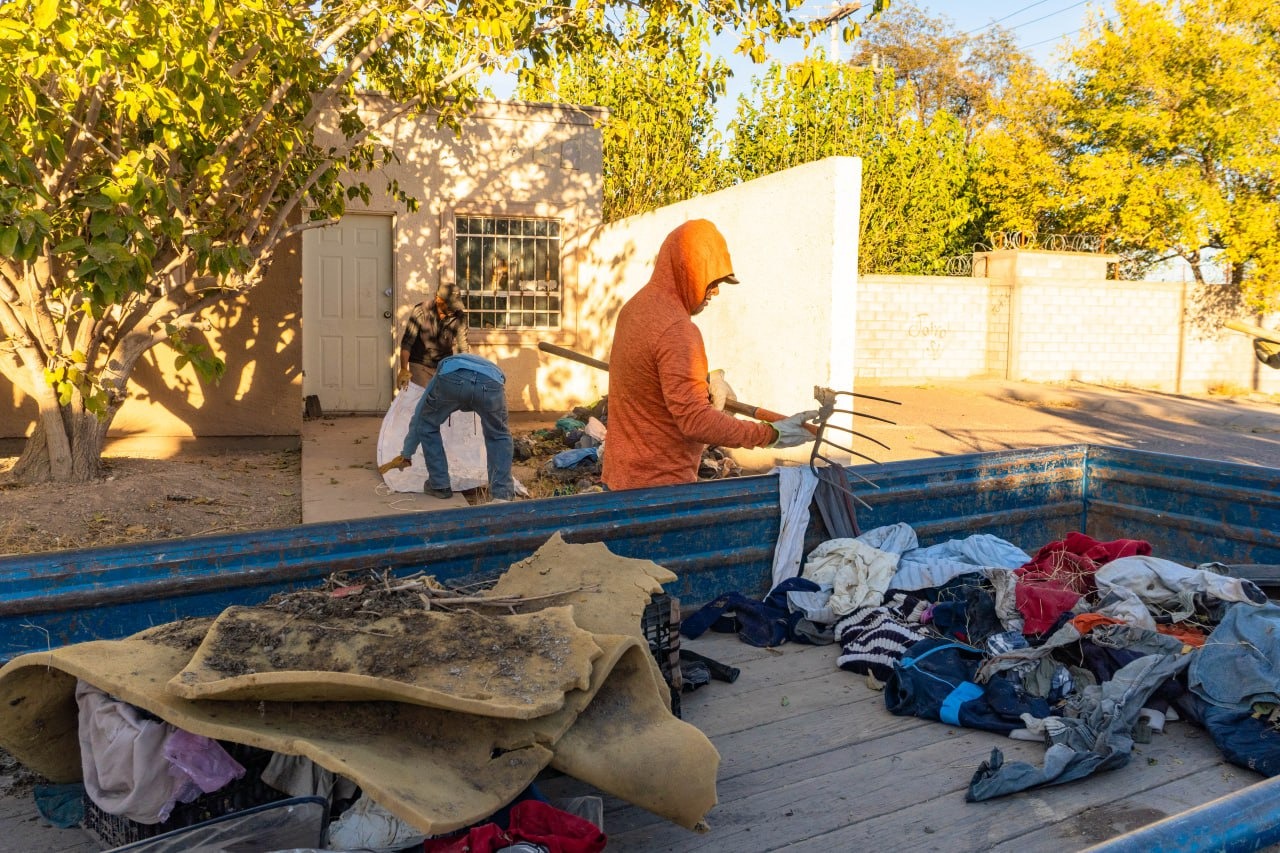 Continúa programa de Destilichadero en comunidades de Meoqui ante temporada de lluvias