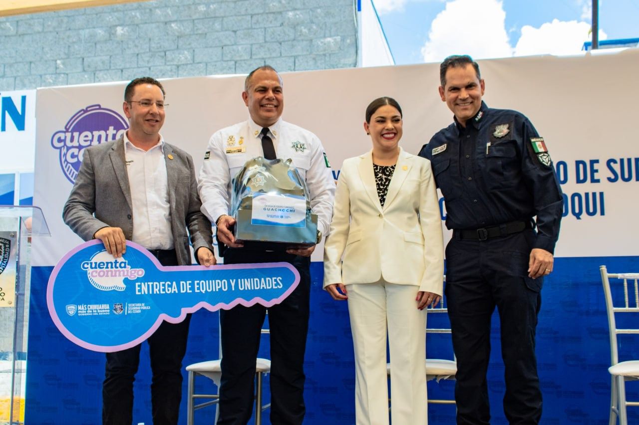 Entregan en Meoqui unidades y equipo a más de 20 DSPM del estado con una inversión cercana a los 60 MDP