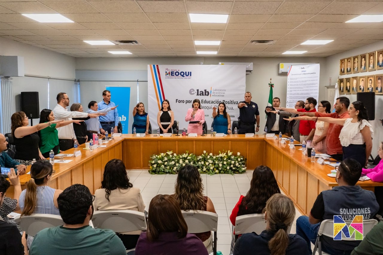 Meoqui primer municipio en el Estado de Chihuahua en firmar alianza con e-Lab en declaratoria para la educación positiva de la UNESCO