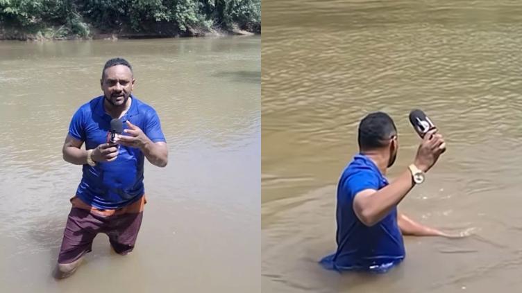 Reportero pisó cuerpo de adolescente desaparecida en río