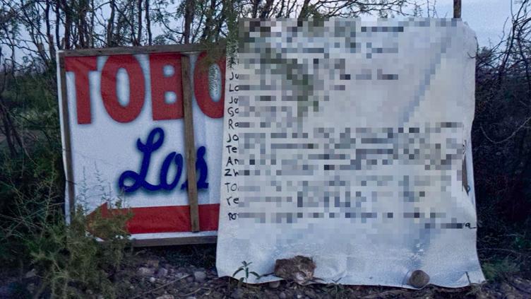 Dejan narcomanta rumbo a Aldama; vinculan a policías con Señor de la V