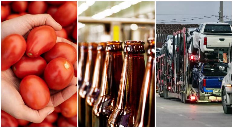 Tomate, cerveza y autos, donde más pegarían en México por aumento de aranceles