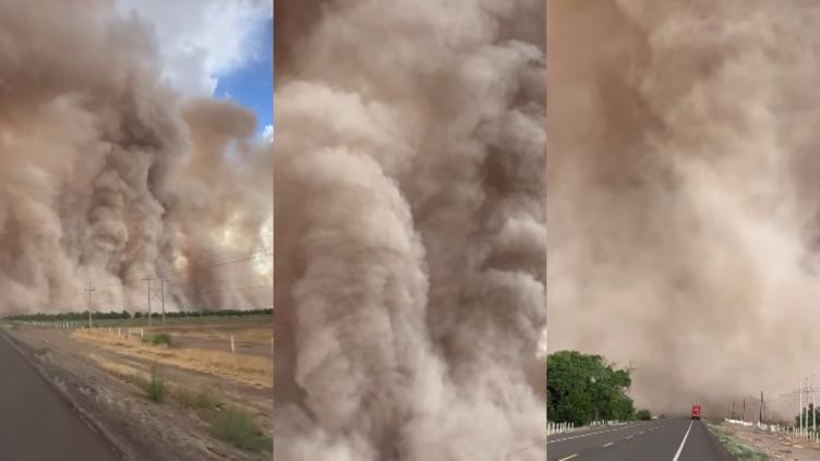 Captan impresionante tormenta de arena en NCG
