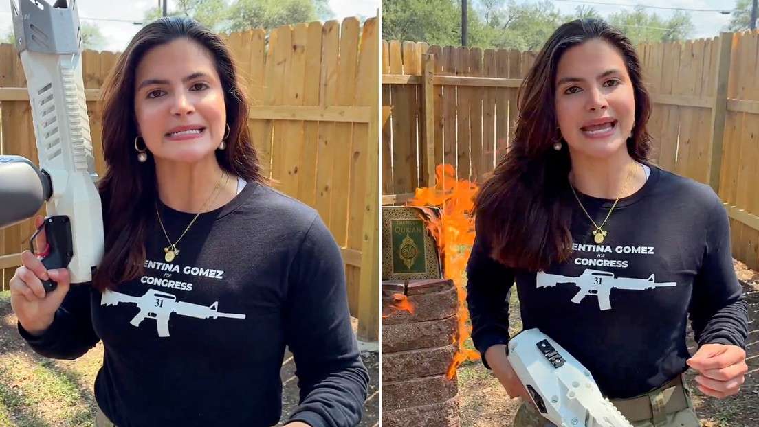 Quema candidata en Texas un Corán con lanzallamas