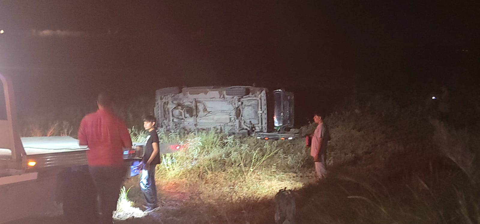 Volcadura en carretera de Los Jáquez a Meoqui dejó un lesionado