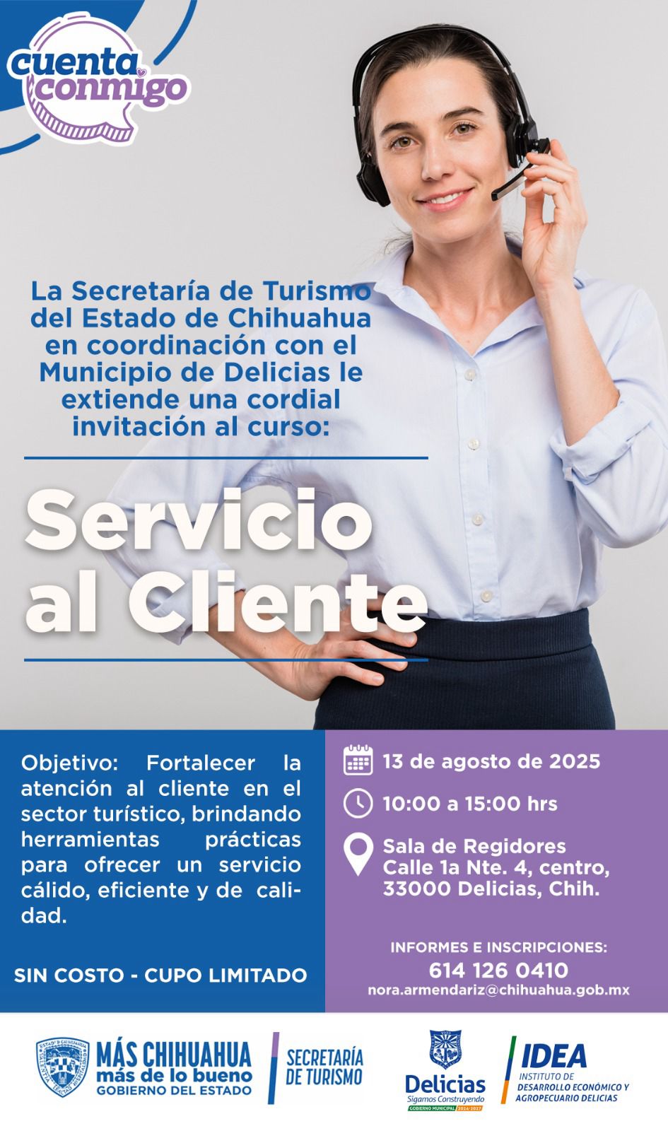 Invitan a curso gratuito de servicio al cliente para prestadores turísticos y comerciantes en Delicias