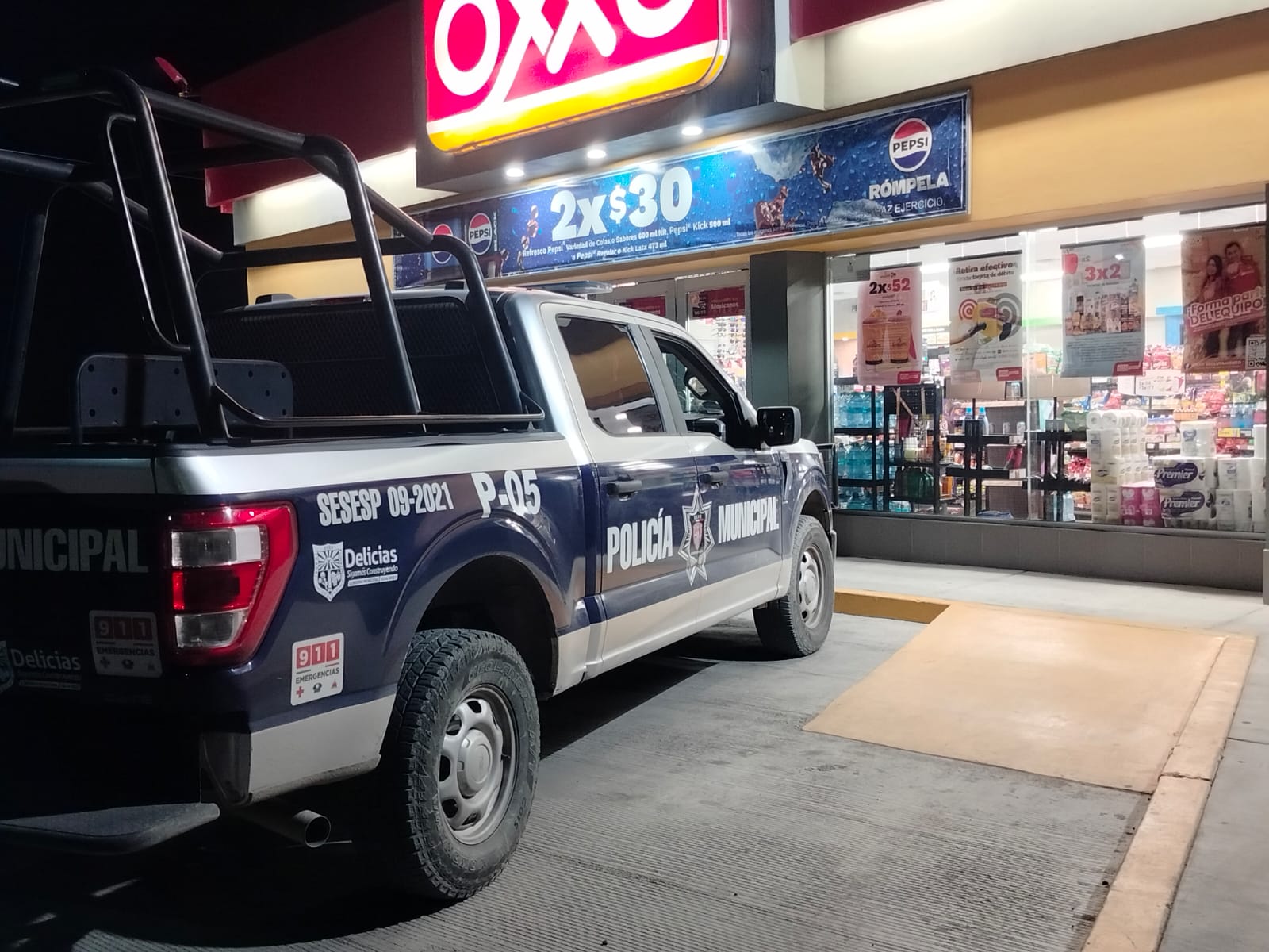 Otra vez asaltan el Oxxo del fraccionamiento Las Vírgenes