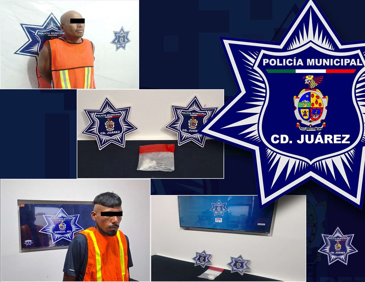 Arrestan a dos hombres por presunto narcomenudeo en distintos puntos de Juárez