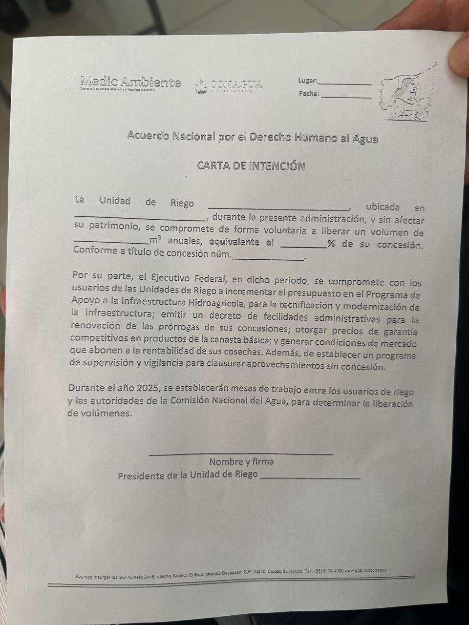 Rechazan productores acuerdo de Conagua y abandonan reunión