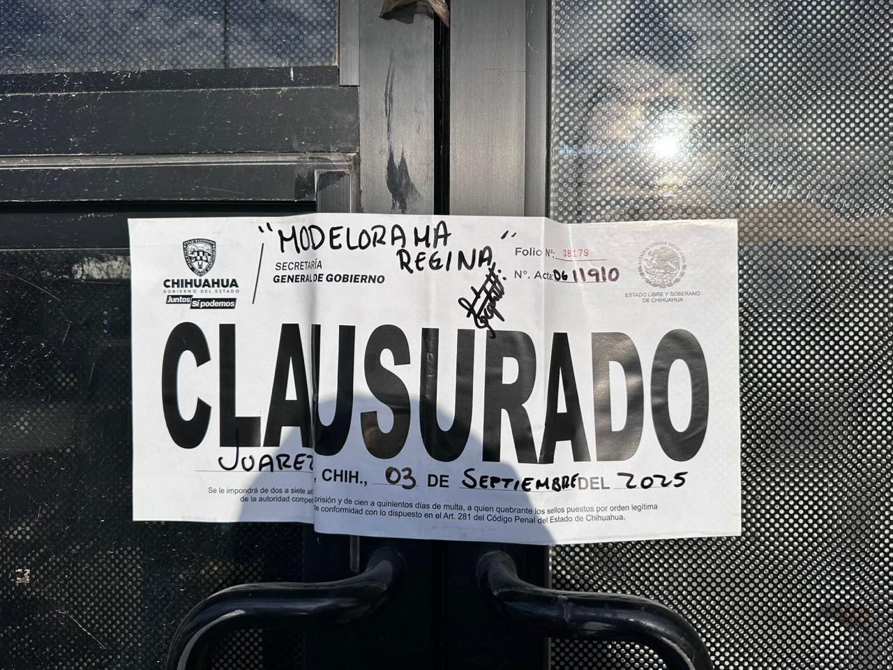 Clausuró Gobernación Estatal tres negocios de en Meoqui por violación a la ley de alcoholes