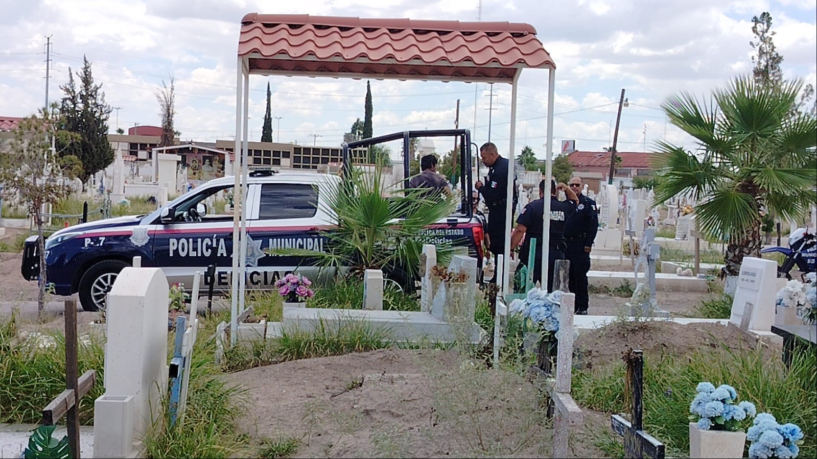 Movilización termina en detención al interior del Panteón Municipal