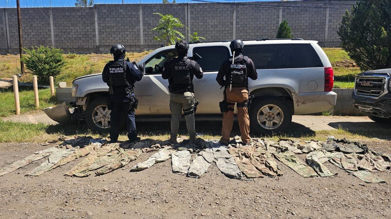 Incauta SSPE armas, municiones, droga y equipo táctico, durante operativo interinstitucional