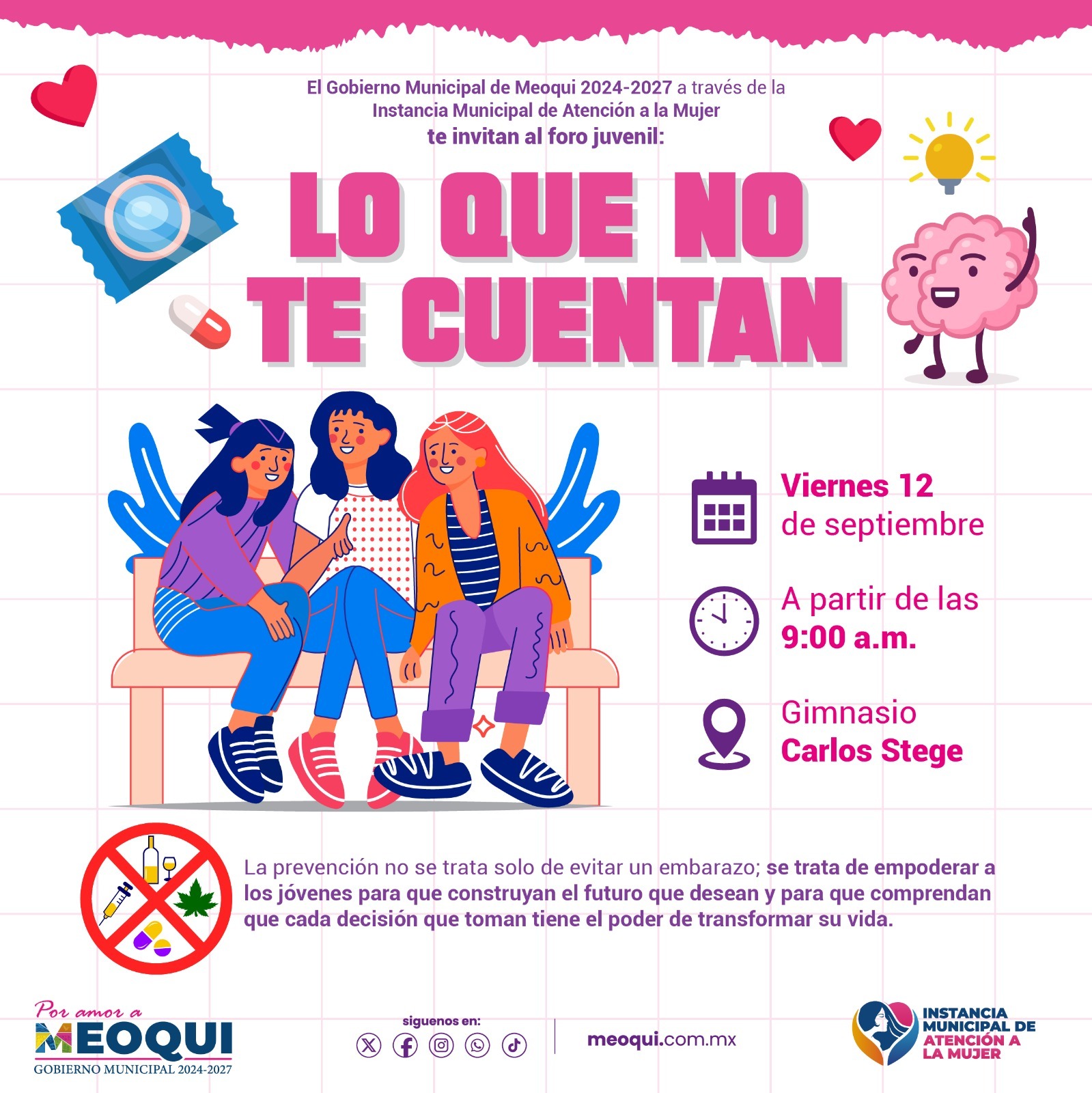 Invitan en Meoqui a Foro Juvenil “Lo que No te Cuentan” este viernes