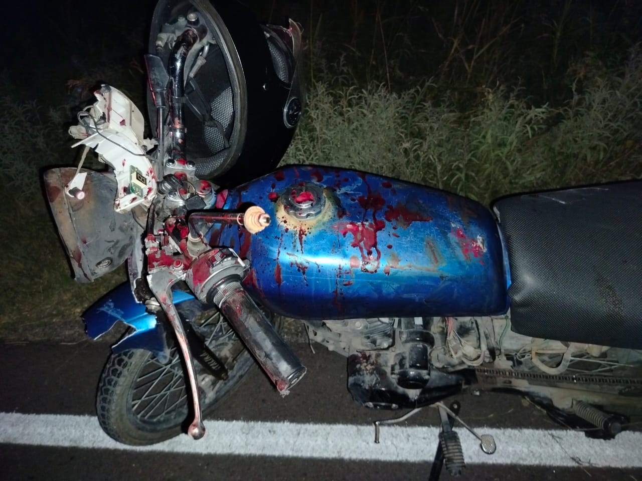 Choque entre dos motos en la Curva del Colibrí rumbo a Orranteño