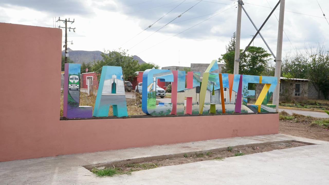 «La Chávez”, una comunidad de Meoqui adyacente a la carretera federal 45, con más de 50 años y cerca de 80 familias