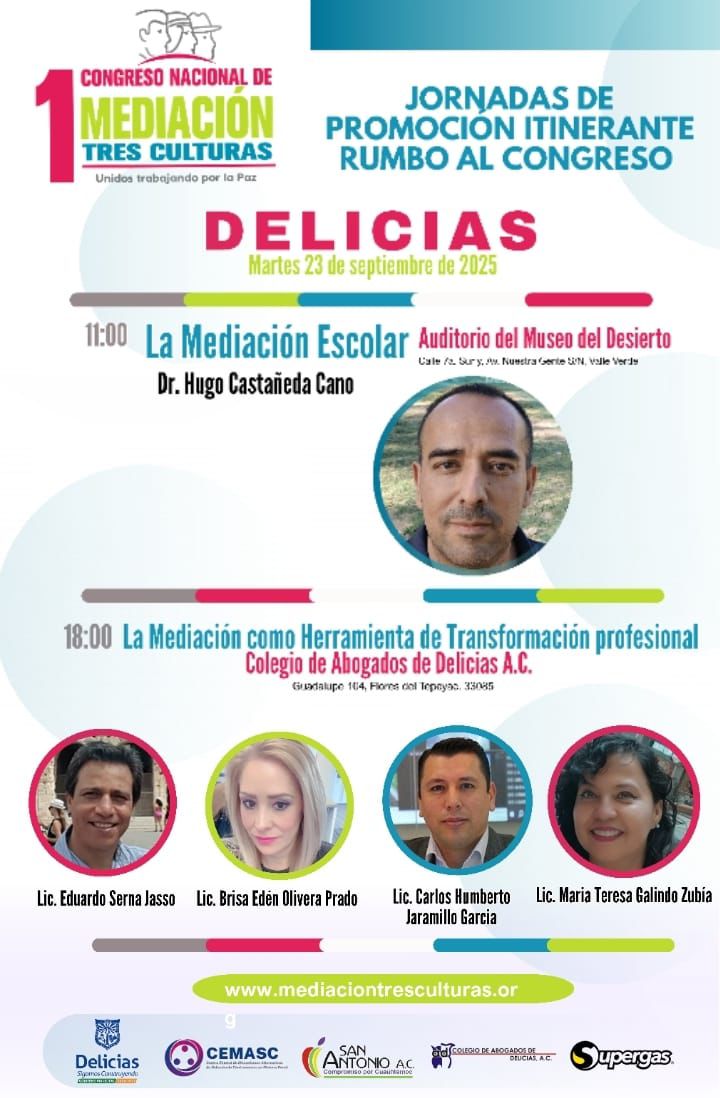 Ante problemáticas en escuelas, organizan Jornadas de Mediación en Delicias
