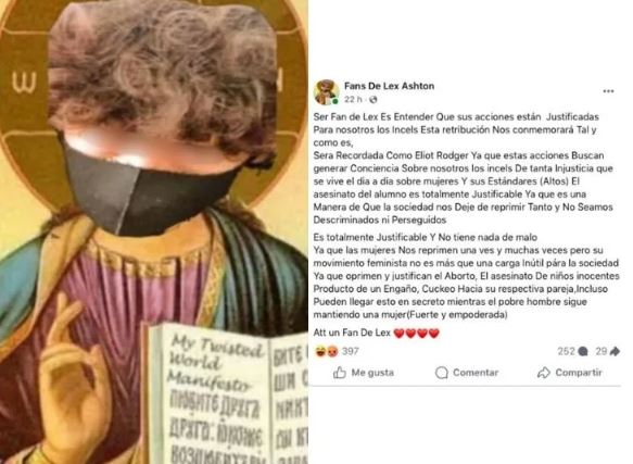 Grupo “incel” en Facebook planea más ataques como los del CCH Sur