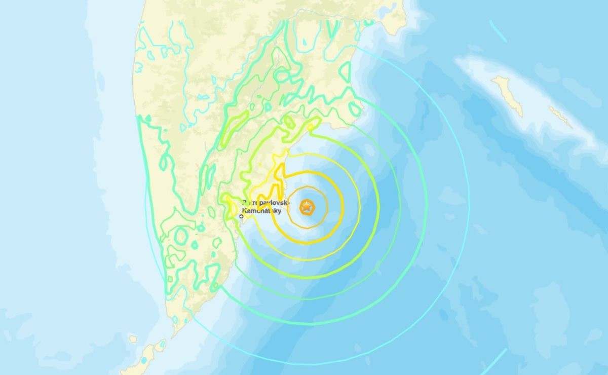 Rusia registra sismo magnitud 7.8; se activa alerta de tsunami