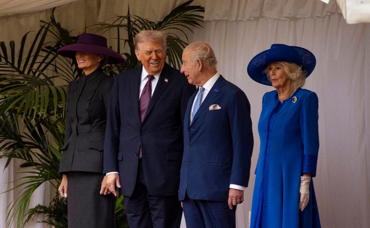 Rey Carlos III recibe a Trump por visita de Estado; intercambian regalos y visitan tumba de Isabel II