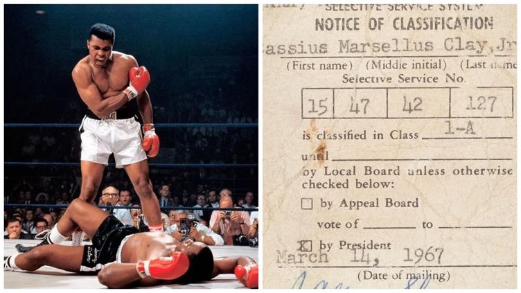 Subastarán la tarjeta de reclutamiento de Muhammad Ali