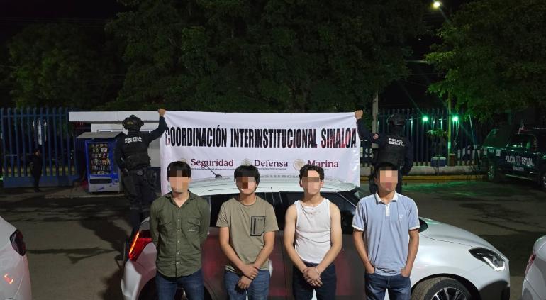 Caen menores en Culiacán con cuernos de chivo y autos robados