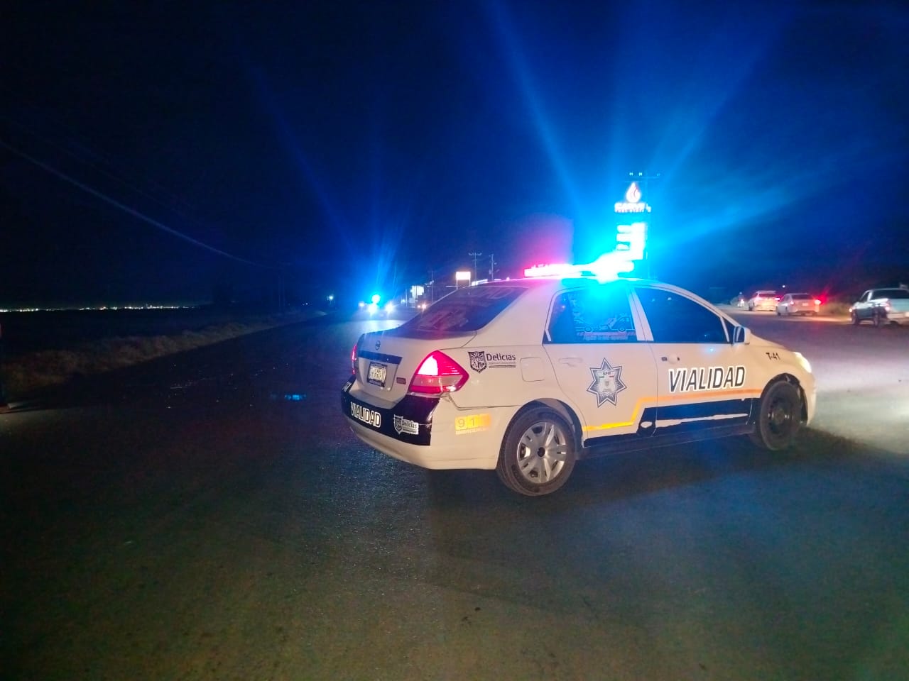 Peatón fue atropellado en la carretera Delicias-Las Vírgenes