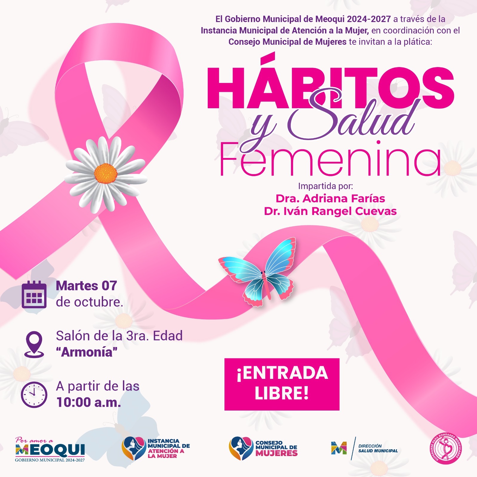 Concientizarán en Meoqui sobre Hábitos y Salud Femenina con conferencia este martes