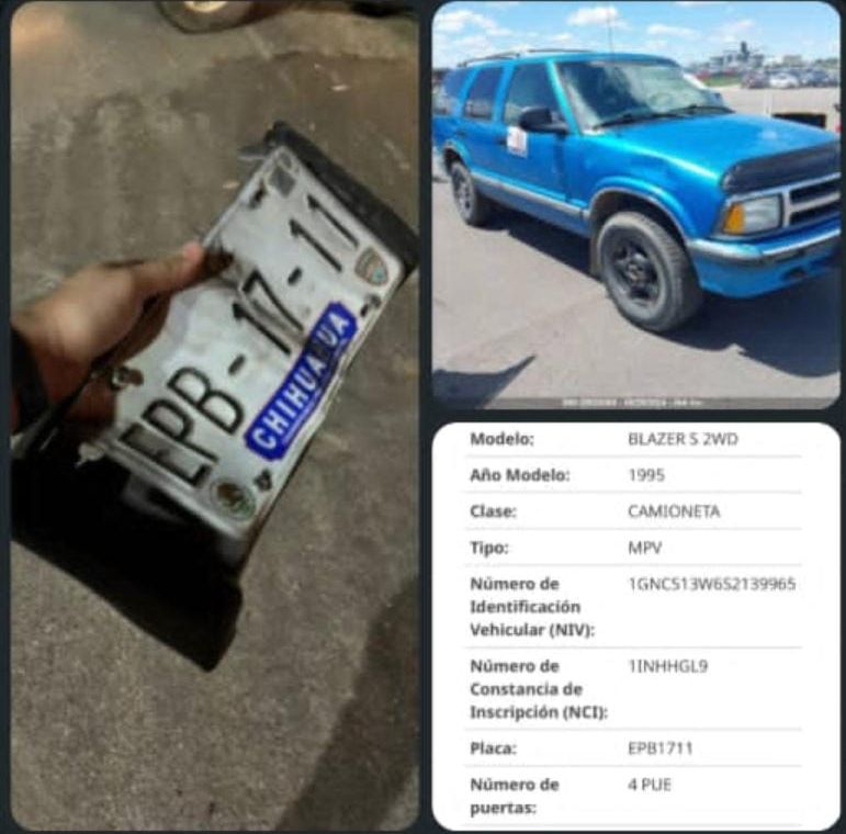 Conductor huyó tras chocar en la carretera federal pero dejó abandonadas placas con reporte de robo