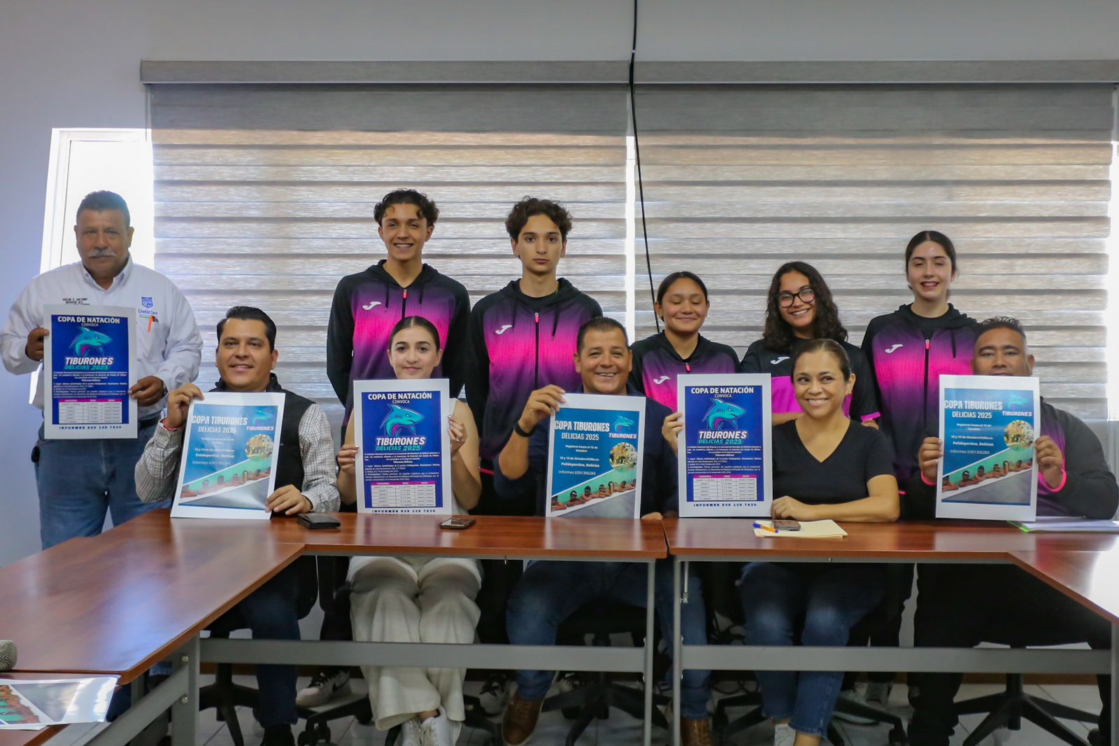 Anuncian la 4ª Edición de la Copa de Natación Tiburones en el Polideportivo en Delicias