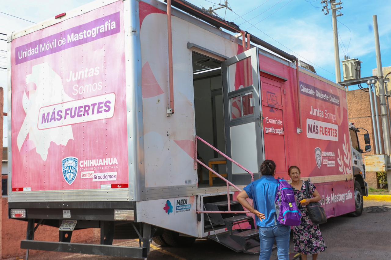 Lleva DIF Delicias unidades móviles para estudios de mastografía y Papanicolaou