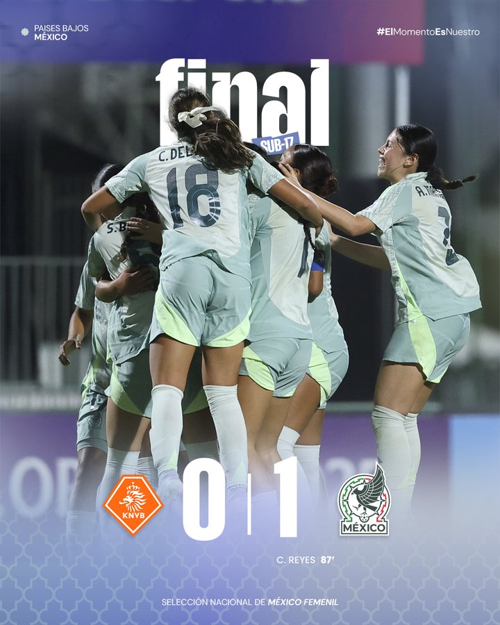 México Femenil Sub-17, cerca de siguiente fase con épico triunfo sobre Países Bajos