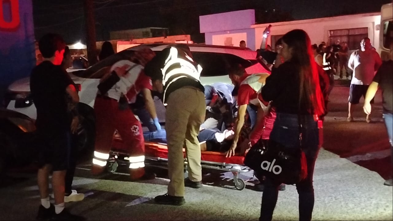 Fuerte choque en el sector sur deja dos personas lesionadas