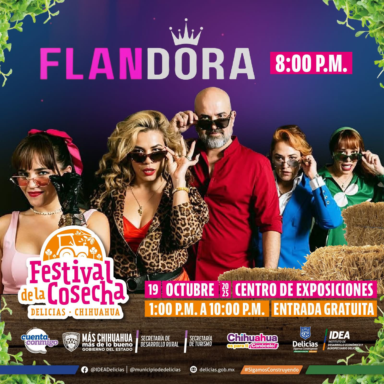 Disfruta este domingo 19 de octubre el Festival de la Cosecha en Delicias