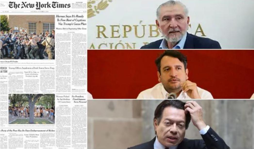 «Ricos» avergüenzan a Morena: Andy, Adán y otros llegan a la portada de The New York Times