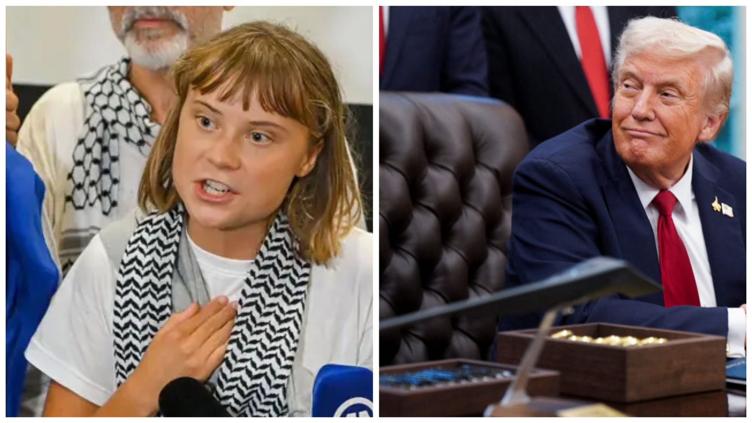 Llamó Trump “alborotadora” a Greta Thunberg