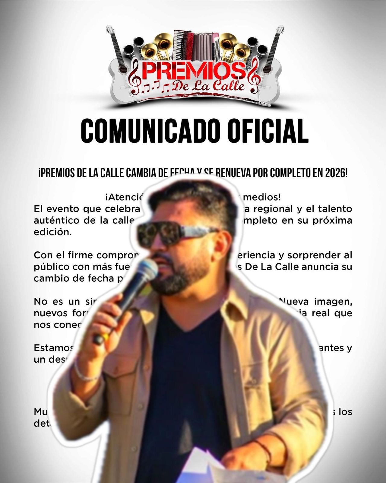 No asistirá Toñito Camargo a premiación en Guadalajara; evento de suspendió por inseguridad