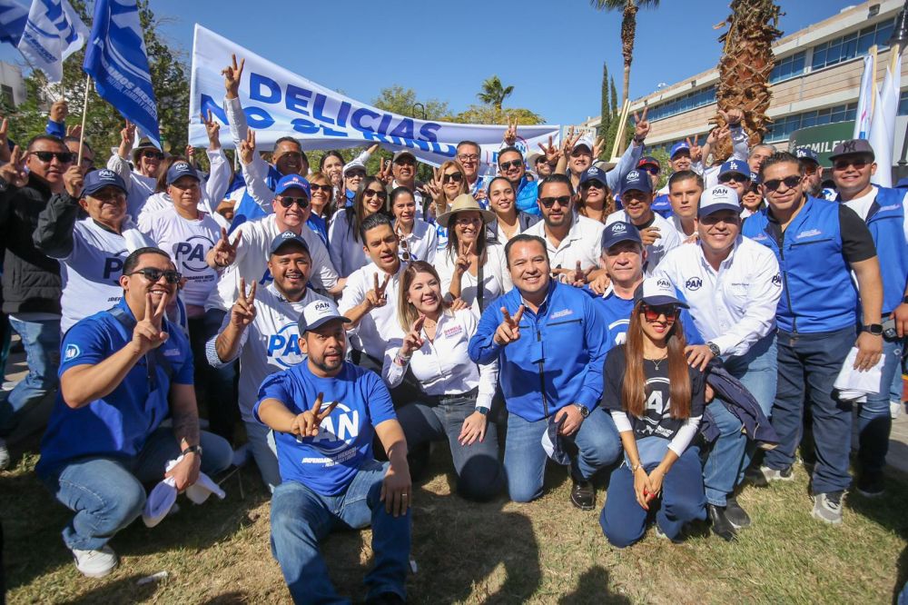 Muestran panistas de Delicias su convicción y unidad en marcha por la libertad