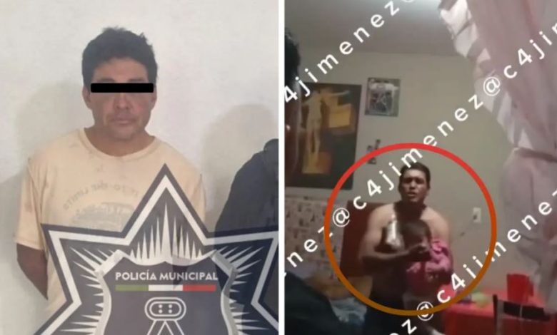 Hombre amenaza con matar a su bebé; policía logra detenerlo y rescatar a la menor