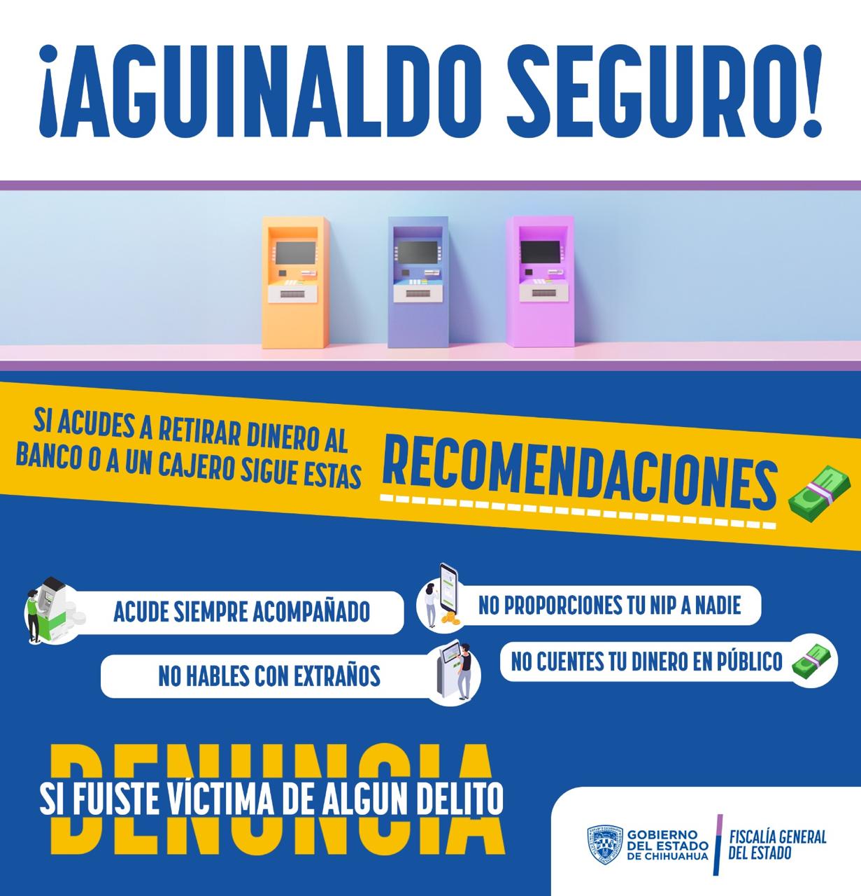 Cuida tu aguinaldo y sigue estas recomendaciones de la FGE