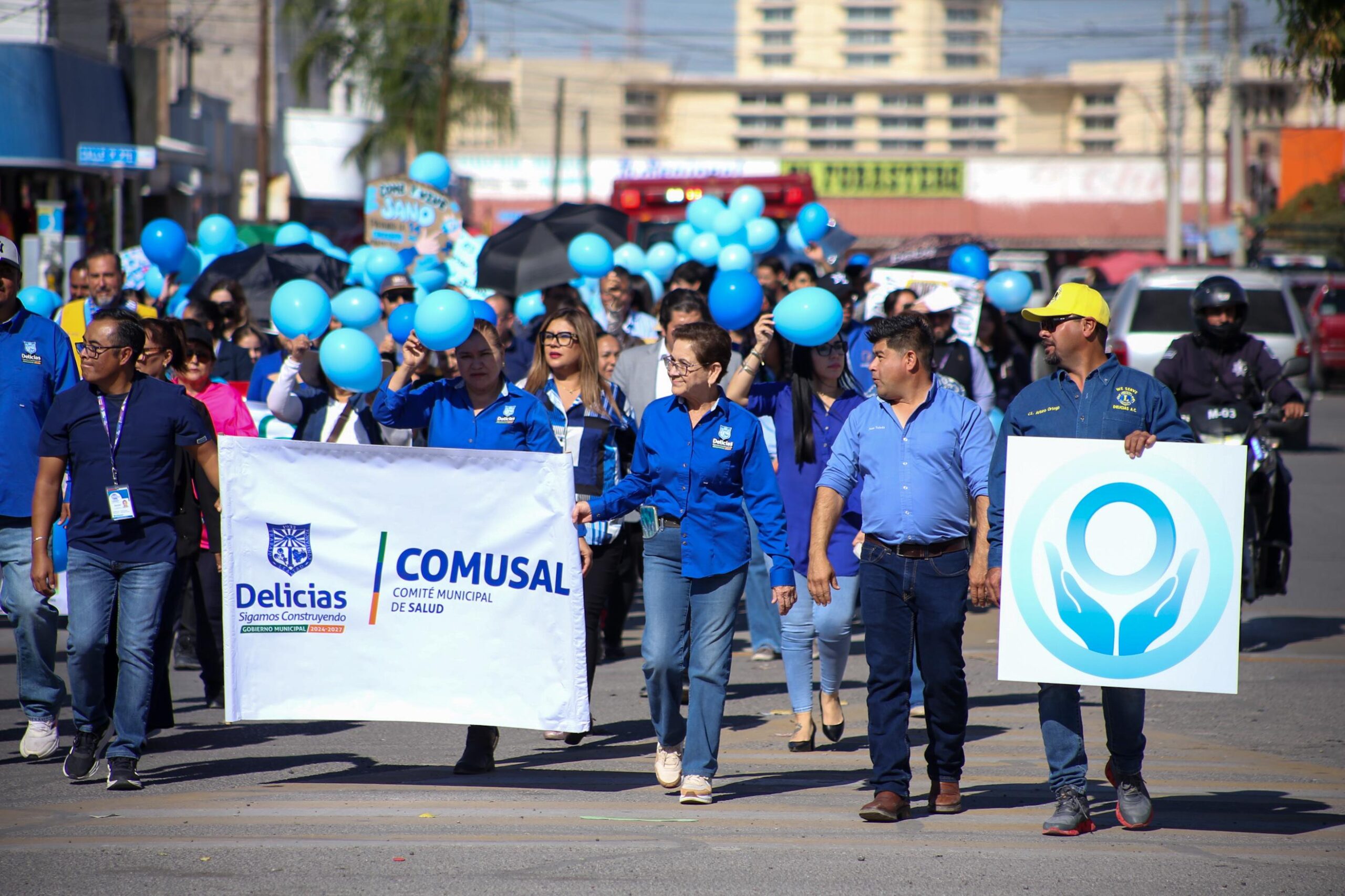 Promueven conciencia sobre la diabetes con caminata por las calles de Delicias