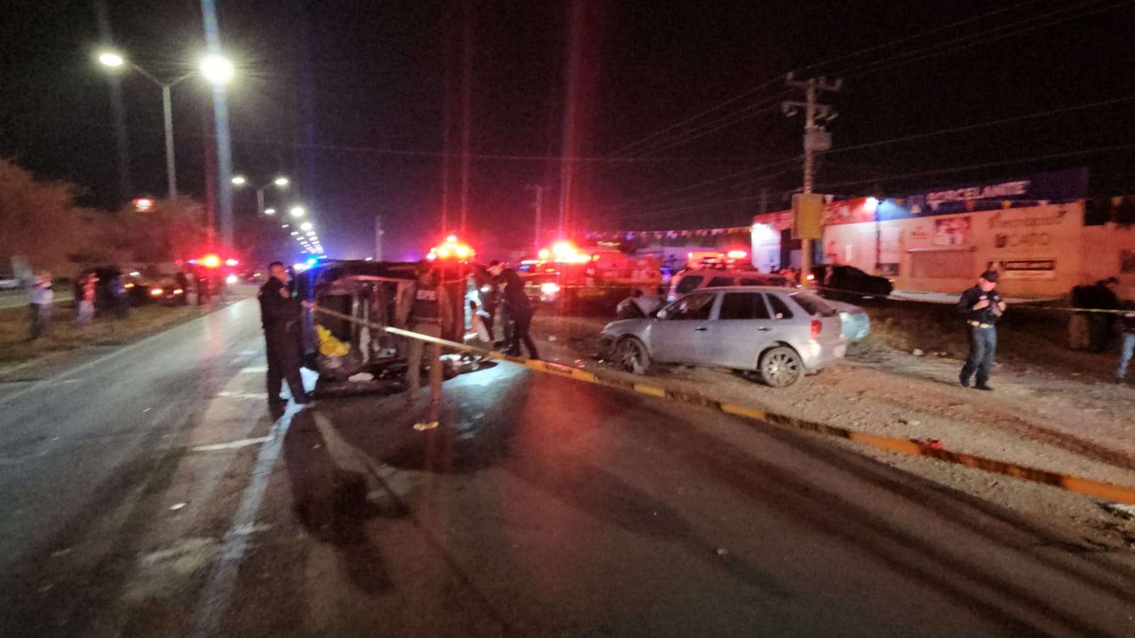 Muere uno en choque múltiple en la Aldama–Chihuahua
