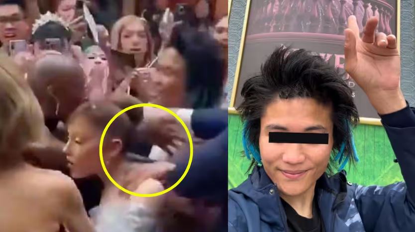 Identifican al sujeto que agredió a Ariana Grande durante premiere de “Wicked” ¡No es la primera vez que lo hace!