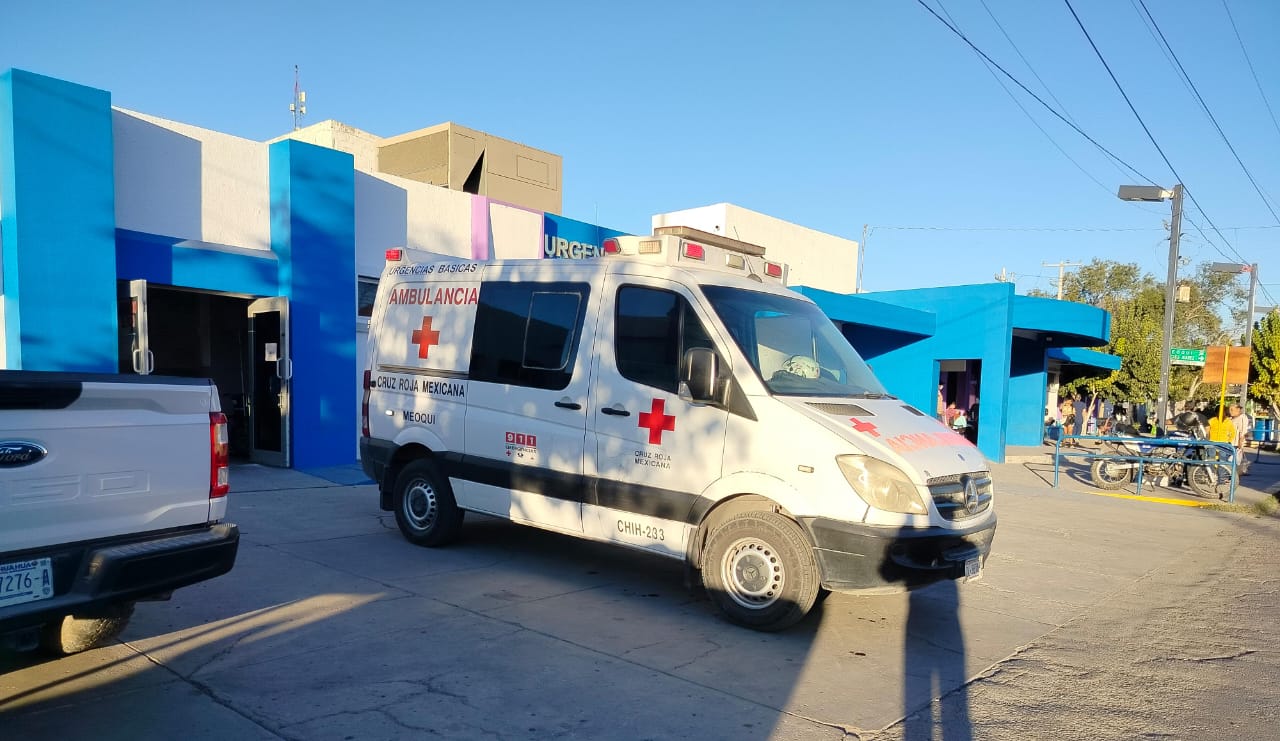 Trasladó Cruz Roja a joven lesionado por accidente en moto en Potrero del Llano