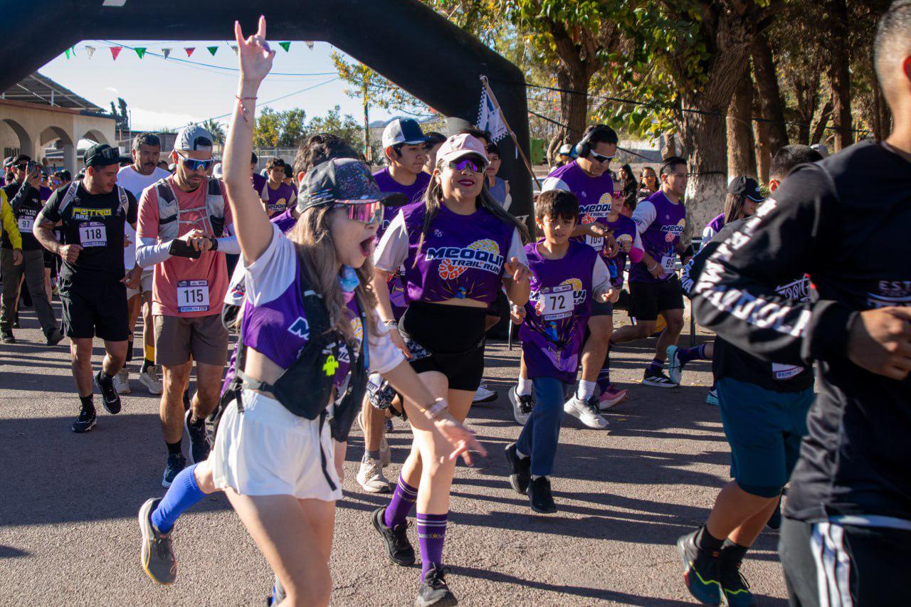Más de 160 competidores en el Meoqui Trail Run 2025